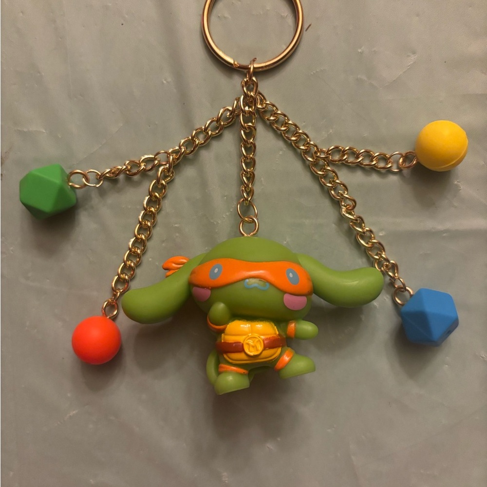 Hello Kitty x TMNT Keychain